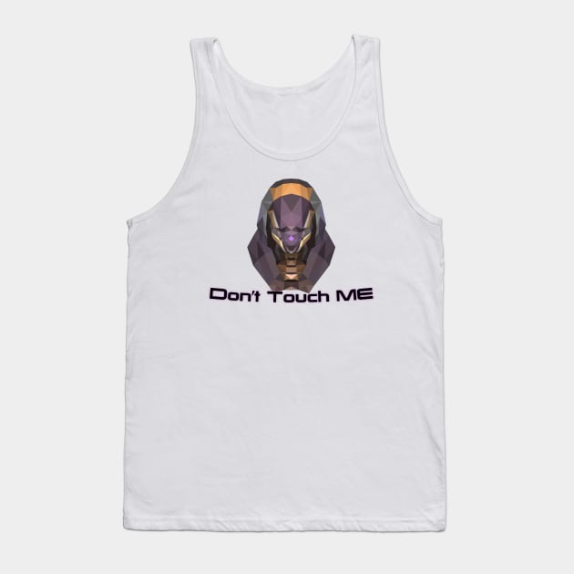 Low Poly "Don't Touch ME" Tali Tank Top by hoodwinkedfool